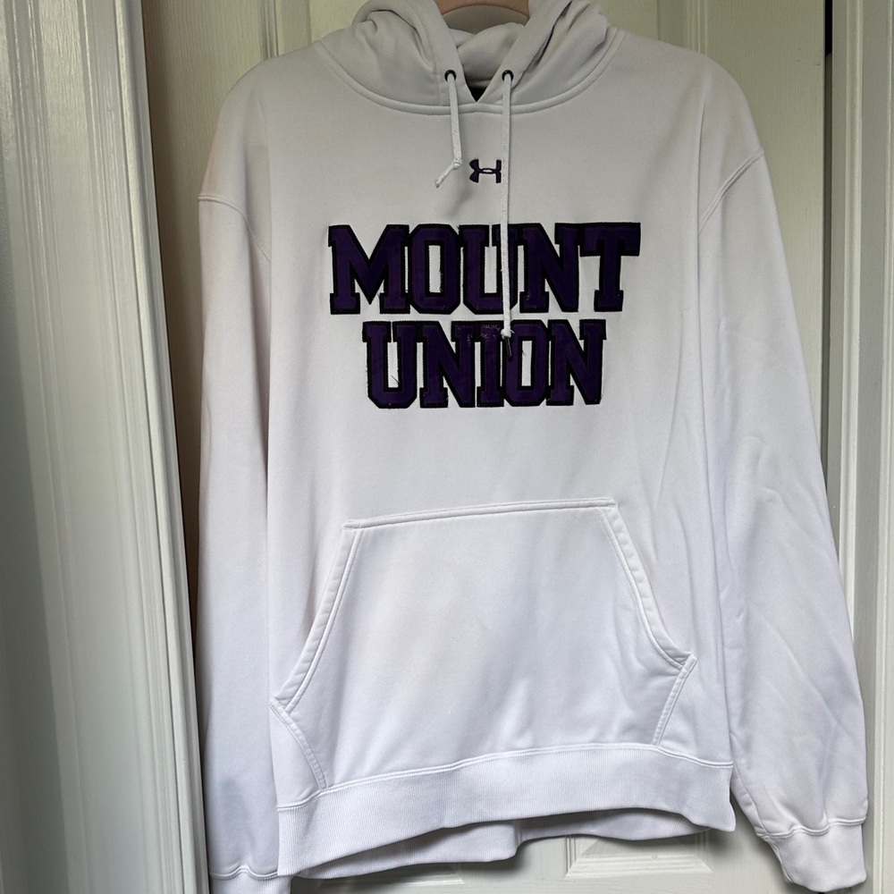 Under Armour White and Purple Hoodie